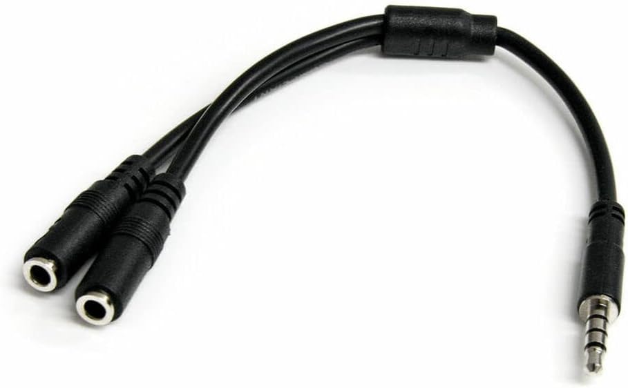 StarTech MUYHSMFF Headset adapter for headsets with separate headphone / microphone plugs – 3.5mm 4 position to 2x 3 position 3.5mm M/F StarTech MUYHSMFF Headset adapter for headsets with separate headphone / microphone plugs – 3.5mm 4 position to 2x 3 position 3.5mm M/F