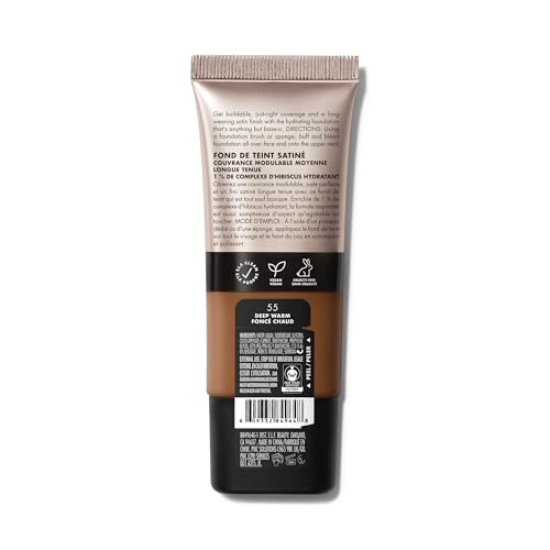 Image of e.l.f. Soft Glam Foundation, Medium Coverage, Long-Lasting & Buildable Foundation For A Smooth, Satin Finish, Vegan & Cruelty-Free, 55 Deep Warm