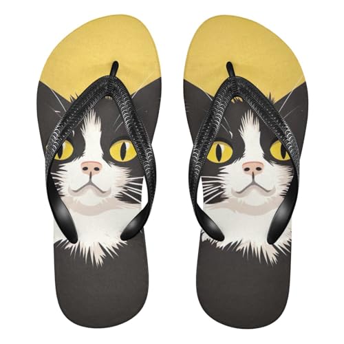 Cute Cat Kitten Flip Flop Beach Summer Casual Sandal for Women & Men Shower Shoes 20854189