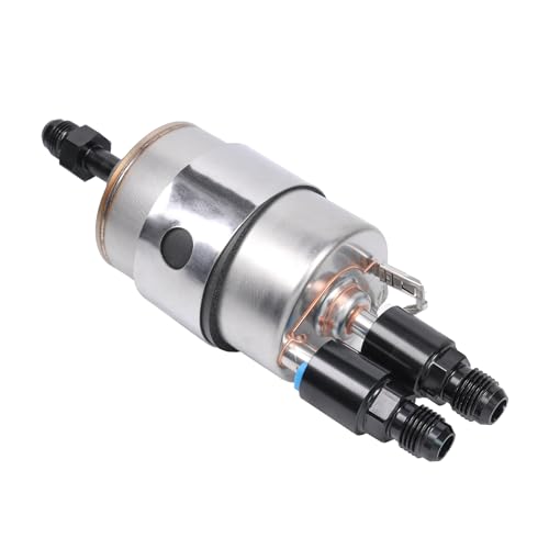 Fuel Pressure Regulator/Filter Kit 58PSI Replacement For Chevy Corvette C5 5.3 LS Swap EFI Conversion with AN-6 Return Fittings 3/8 5/16 EFI Inlet Outlet Return Fuel Rail Adpater Replace WIX 33737