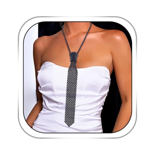 Long Pearl Necklace Pearls Neck Tie Black Pearl Necktie Pearl Body Jewelry for Women