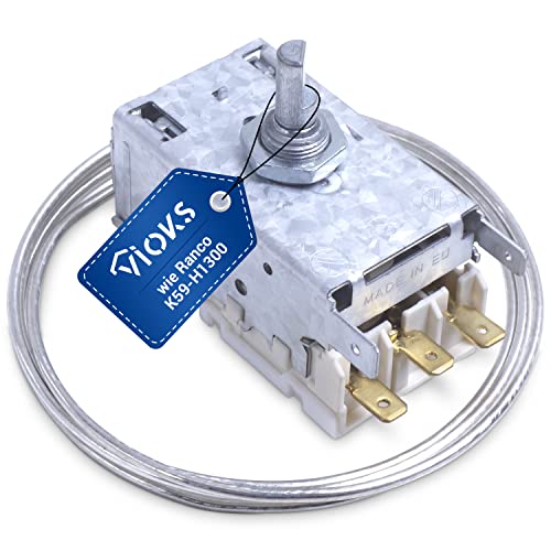 VIOKS Kühlschrank Thermostat Ersatz für Ranco K59-H1300 & Liebhеrr 6151086 - Kapillarrohr Thermostat für Kühlschrank AEG Liebhеrr Gaggenau Juno