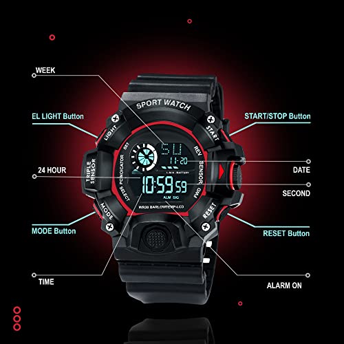 Image of ASGARD Multi Functional Sports Digital Multicolor Dial Men's Watch