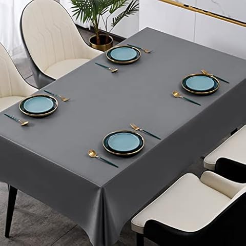 Beydodo Dinner Table Cloth Plastic, Kitchen Table Cloth Wipe Clean PVC Table Cloth Rectangular 200cm Cover