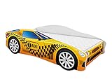 Letto bambino a forma di auto - Questo moderno letto auto per bambini è un vero punto di attrazione nella cameretta. Il design a forma di automobile rende il momento della nanna più divertente. Dimensioni esterne circa 172 x 85 x 50 cm – ideale come letto junior compatto per l’uso quotidiano.
