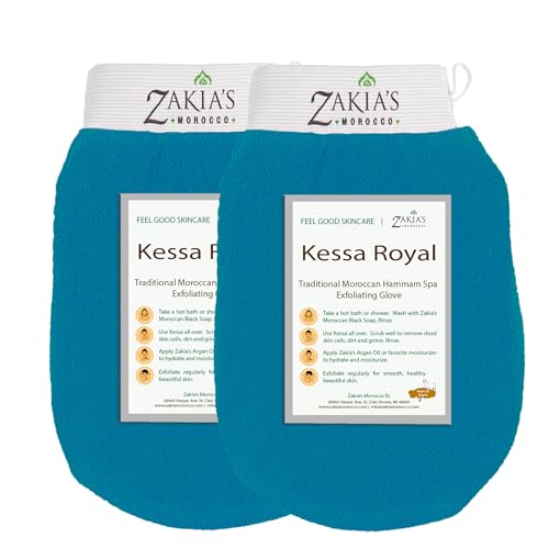 Original Kessa Peeling-Handschuh, Vorteilspackung (2 Stück) – Blaugrün Original Kessa Peeling-Handschuh, Vorteilspackung (2 Stück) – Blaugrün