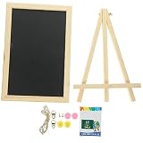 BCOATH 1Satz Kleines Tafelschild Magnetische Kreidetafel mit Holzständer für Partys Hochzeiten und Buffets Vielseitig Einsetzbar Nachrichtentafel und Memotafel