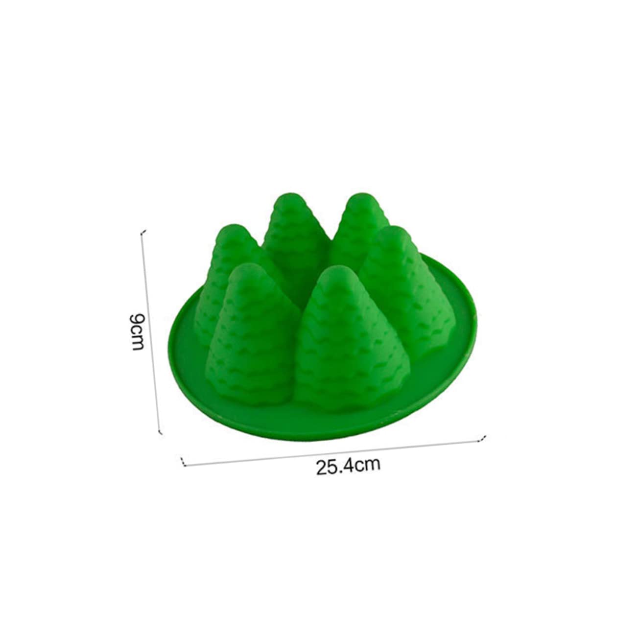 FELTECHELECTR Silicone Christmas Tree Cake Easy Operating Cleaning for Decorations Random Color