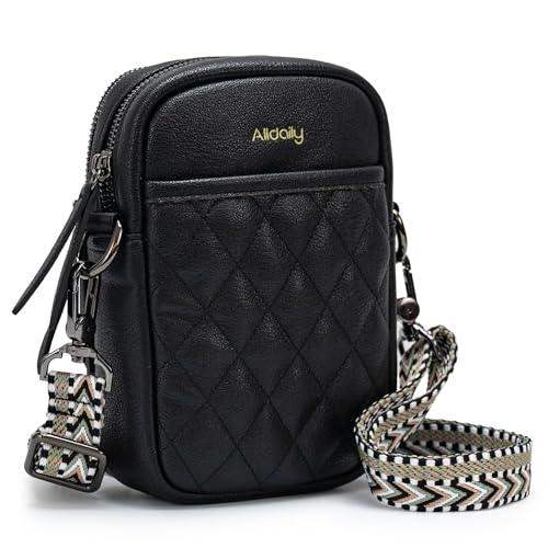 Image of Alldaily Small Crossbody Bag for Women Vegan Leather Phone Purse with Card Slots