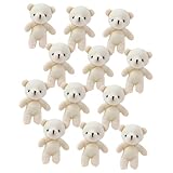 BESPORTBLE 12 Piezas Mini Osos de Peluche Suaves Colgantes Adorables para Decoración y Regalo Infantil