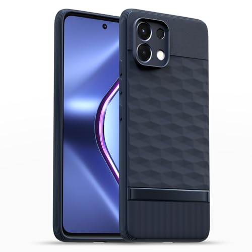 Image of Pikkme Back Cover for Oppo K13 5G Camera Protection 3D Hexa Cube Design Silicone Protective Bumper Case (Blue)