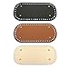 Anyasen 3 Piezas Bolsa cojín inferior Bolsa Bottom Shaper Pad Tejido de Punto de Ganchillo Bolsa Base de Cuero PU Almohadilla Inferior de Bolso con Agujeros,para Bolso Tejida a mano DIY,22x10cm