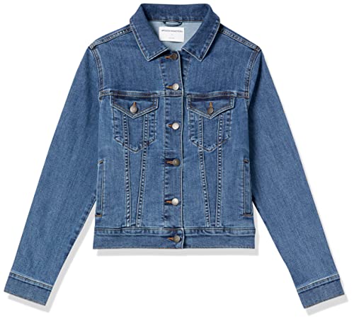 Amazon Essentials Women's Jean Jacket (Available In Plus Size), Medium Wash, Large #TOP5