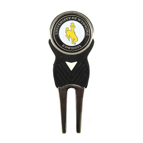Waggle Pro Shop Wyoming Cowboys Golf Divot Tool with Double Sided UW Ball Marker