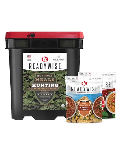 Image of ReadyWise 3 Day Hunting Freeze-Dried Outdoor Meals, Grab-and-Go Bucket, 13.78 Oz