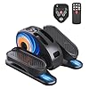 Under Desk Elliptical Machine, Ellipse Leg Exerciser for Seniors - Portable Seated Pedal Exerciser with 12 Adjustable Speeds & Remote Control, Quiet & Compact for Home Office Use