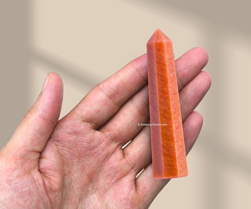 Image of Amazing Gemstone Chocolate Jasper Crystal Towers - Natural Healing Crystal Point Obelisk for Reiki Healing and Crystal Grid (3 inch to 4 inch INCH)