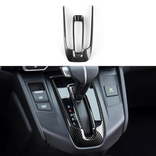Image of Gas Center Gear Shift Panel Decals for Honda CRV 2017 2018 2019 2020 2021 2022 Accessories CR-V ABS Carbon Fiber Interior Stickers