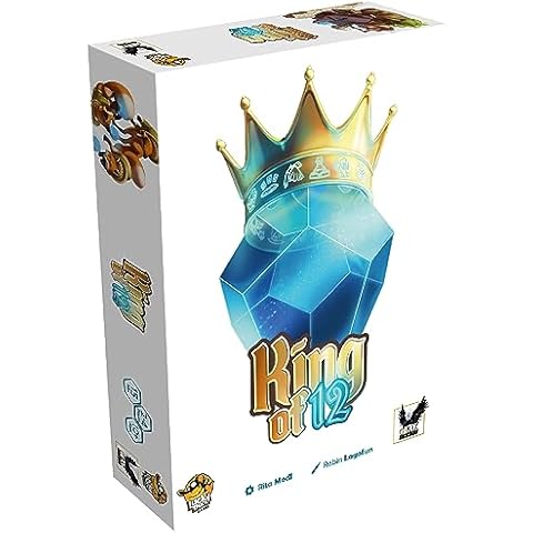 King of 12 Board Game - Conquer The Kingdom and Claim The Throne! Strategy Game, Family Game for Kids and Adults, Ages 10+, 2-4 Players, 20-40 Minute Playtime, Made by Lucky Duck Games Cover