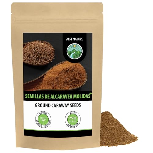 Alpi Nature Alcaravea Molida 250g, Semillas de Alcaravea Molidas, Semillas en Polvo para Cocinar
