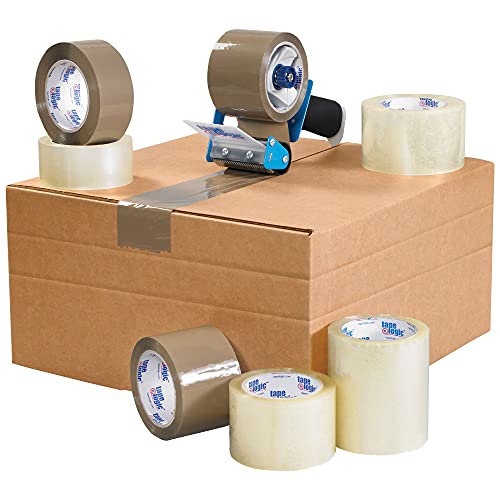 Image of Boxes Fast Multi-Depth Corrugated Boxes, 18 inch x 18 inch x 18 inch, Kraft (Pack of 20)