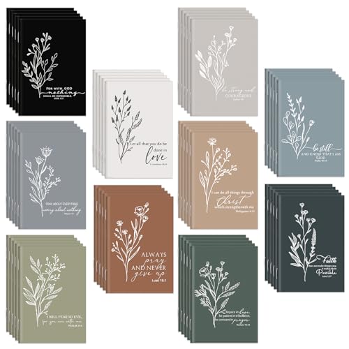 Carnet de notes chrétien en lot de 50 petits blocs pour cadeaux paroissiaux