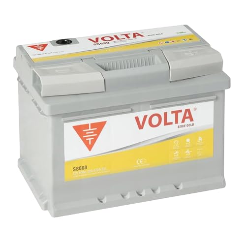 Bateria de Coche Gold 60Ah 570A Start-Stop Básico EFB - Borne +Dcha - Medidas Largo 242 x Ancho 175 x Alto 175 mm con 2 años de Garantía - Fabricación Europea.
