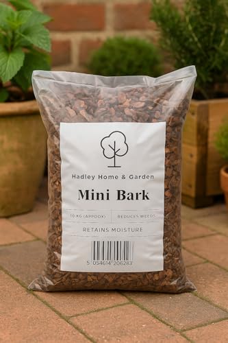 Hadley Home & Garden Mini Bark Mulch, Premium Garden Landscaping ...