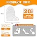 10 Pairs Waterproof Shoe Covers for Rain,Non-Slip Indoor Outdoor Rain Cover for Shoes,Disposable Plastic Rain Shoe Covers,Plastic Over shoes for Men Women,Water Proof Boot Protector(Clear,Larger)
