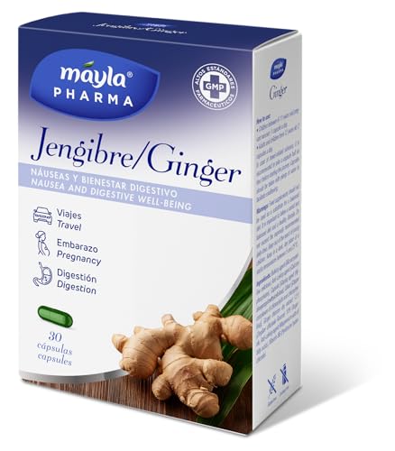 MÁYLA ® JENGIBRE | Náuseas y bienestar digestivo | 30 cápsulas