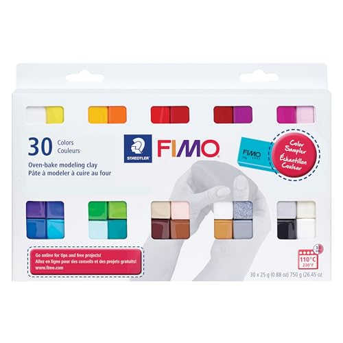 Comparison: Best Mini Oven For Polymer Clay 11 STAEDTLER FIMO Soft Oven-Bake Polymer Modeling Clay: 30 Piece Starter Kit for Jewelry, Scultpting, and Crafting for Beginners, Assorted Colors (0.88 oz Blocks), Adult Crafts and Creative Gifts