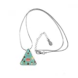 Material: Metall DIYthinker Wassermelone Apfel Süße Eiscreme-Dreieck-Form Halskette Schmuck mit Kette Dekoration Geschenk