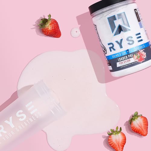 Image of Ryse Loaded Pre Workout Powder - Pink Splash - Daily Pre-Workout for Men & Women with 325mg Caffeine, Beta Alanine, and Citrulline for Pump, Focus, and Energy - 30 Servings