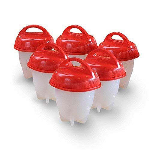 HBD SALES 6 Pack Non Stick Silicone Egg Boil Pot Crack Cooker, Easy and Soft, BPA Free (Multi colour- 1 piece)-image-13
