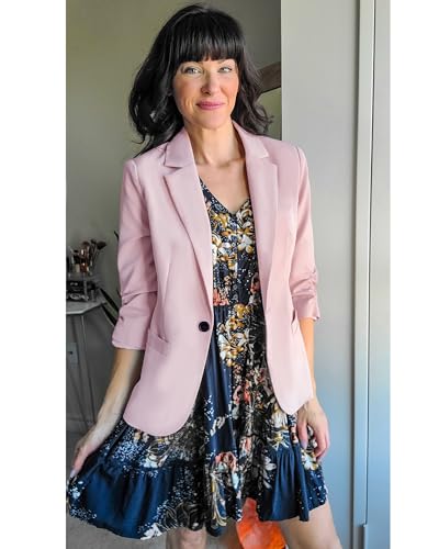 Image of LookbookStore 3 /4 Sleeve Blazers for Women Business Casual Fitted Jackets