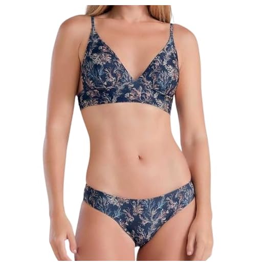 SHE BY MASH Biquini Top Triângulo Bojo Removível Praia Verão Coral, Laranja Acobreado, M