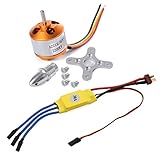 KV: 2200 Kyrio 2212 2200kv Brushless Outrunner Motor mit Halterung 6t + 30a ESC RC Motor Brushless Geschwindigkeitsregler Set für Drone Rc Quadcopter DJI Flugzeugflugzeuge