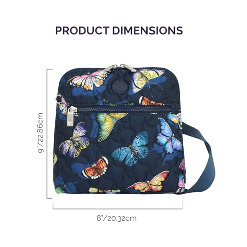 Anuschka Wanderlust Quilted Fabric Collection Women's Vegan Crossbody4