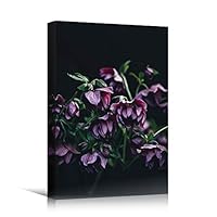 Canvas Wall Art Pink Fields Bohemian Colorful Floral Group Multicolor Photography - 12x18 inches