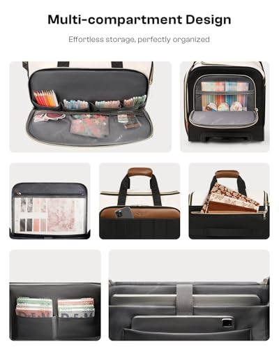 Arcoyard Rolling Craft Bag Beige