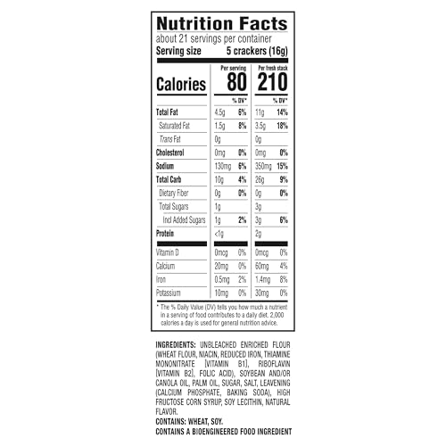 Image of RITZ Fresh Stacks Original Crackers, Travel Snacks, 11.8 oz (8 Multi Snack Packs)