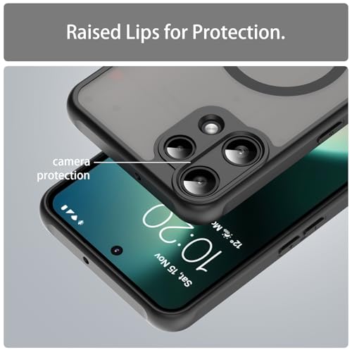 Image of Compatible with Nothing Phone3A Lite Case Cover,Compatible with MagSafe,Anti-Fall,Compatible with Nothing Phone (3a) Lite 5G A001T Cell Protective Phone Case Black