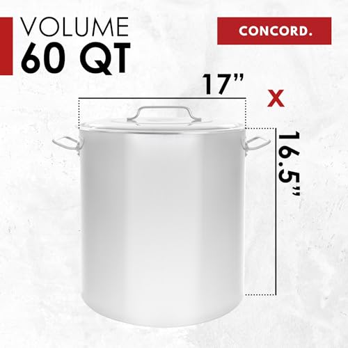 Concord Cookware S4242 Stainless Steel Stock Pot Kettle, 60-Quart - Image 5