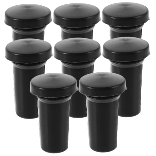 BUGUUYO 8 Piezas Accesorios para freidoras repuestos para freidoras de Aire pies de bandejas de Silicona Bandeja de Silicona para freidora de Aire Punta Gel de sílice Negro