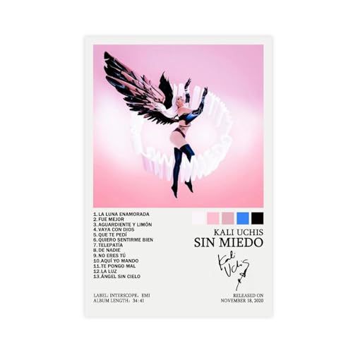 THUMPRO Kali Uchis Album Sin Miedo Canvas Poster Bedroom Decor Sports Landscape Office Room Decor Gift Unframe-20x30inch(50x75cm)