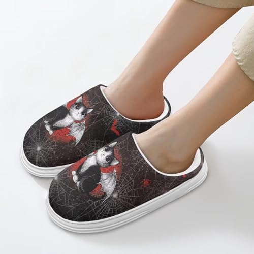 Womens Memory Foam Slippers Winter Warm Flannel Cotton Slippers Non Slip Casual House Shoes Platform Indoor Bedroom4