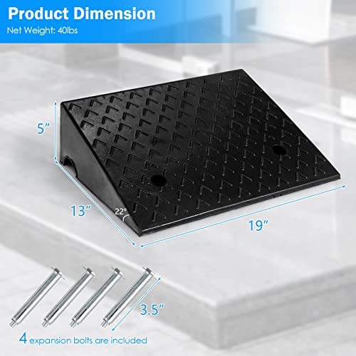 Rampas de Goma para Bordillos, 5 in Alto x 19 in Ancho miniatura 5