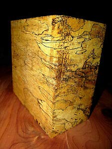 HEIRLOOM GARDEN - ONE Big (1 PCS) 6 X 6 X 3" Beautiful Exotic SPALTED Tamarind Bowl Blank Lathe Turning Block - Exotic Woodworking Projects - Premium Grade - Rare Wood Lumber Blanks