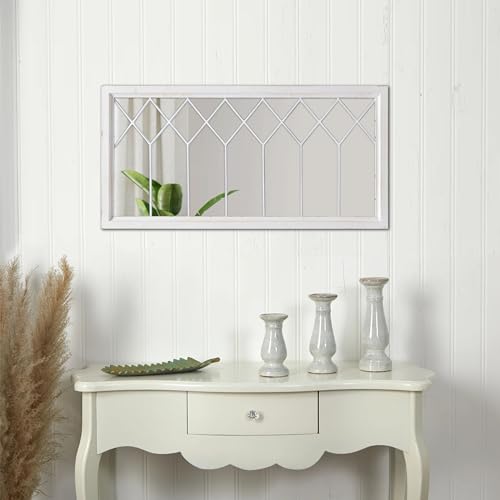 Rectangularwindowmirrorsforwalldecor20x40inchdistressedwhitefarmhousewoodenwindowpanemirrorforlivingroomrustichorizontallongmirrorsforhallwayentryway  Urban Country Home Decor Rectangular window mirrors for wall decor 20 x 40 inch distressed white farmhouse wooden window pane mirror for living room rustic horizontal long mirrors for hallway entryway  urban country home decor