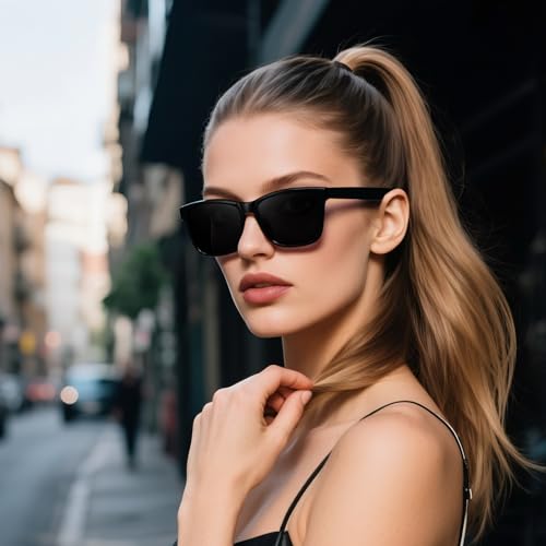 MASDUN Retro Polarized Sunglasses for Women Trendy Classic Sun Glasses (3 Pack)2